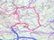 Karte der Rennradtour durch das Milobre Massiv, um den Pic de Bugarach und durch die Gorges d'Orbieu
